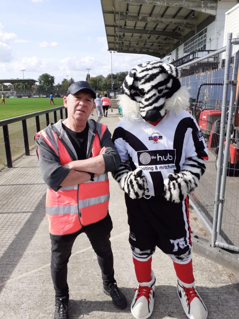 Phil Nightingale with Terror The Tiger