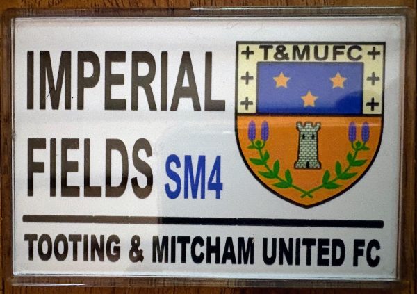 Tooting and Mitcham Fidge Magnet - Imperial Fields