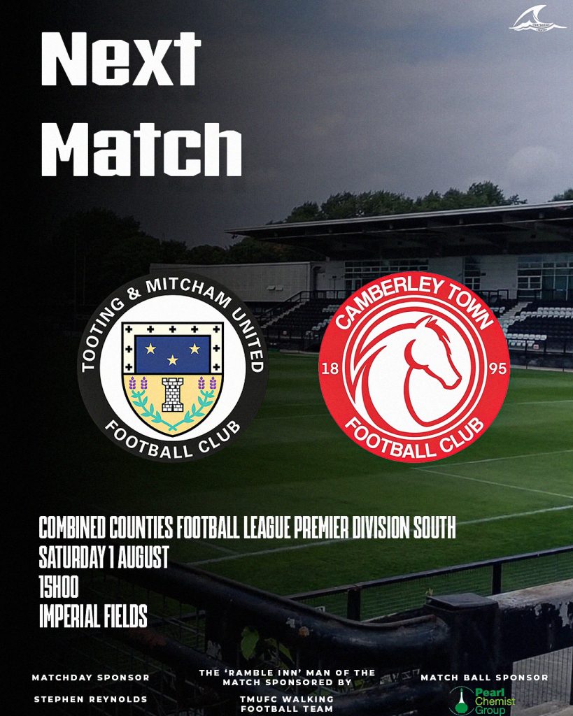 01.08.2026 - Camberley Town (H) - Next Match