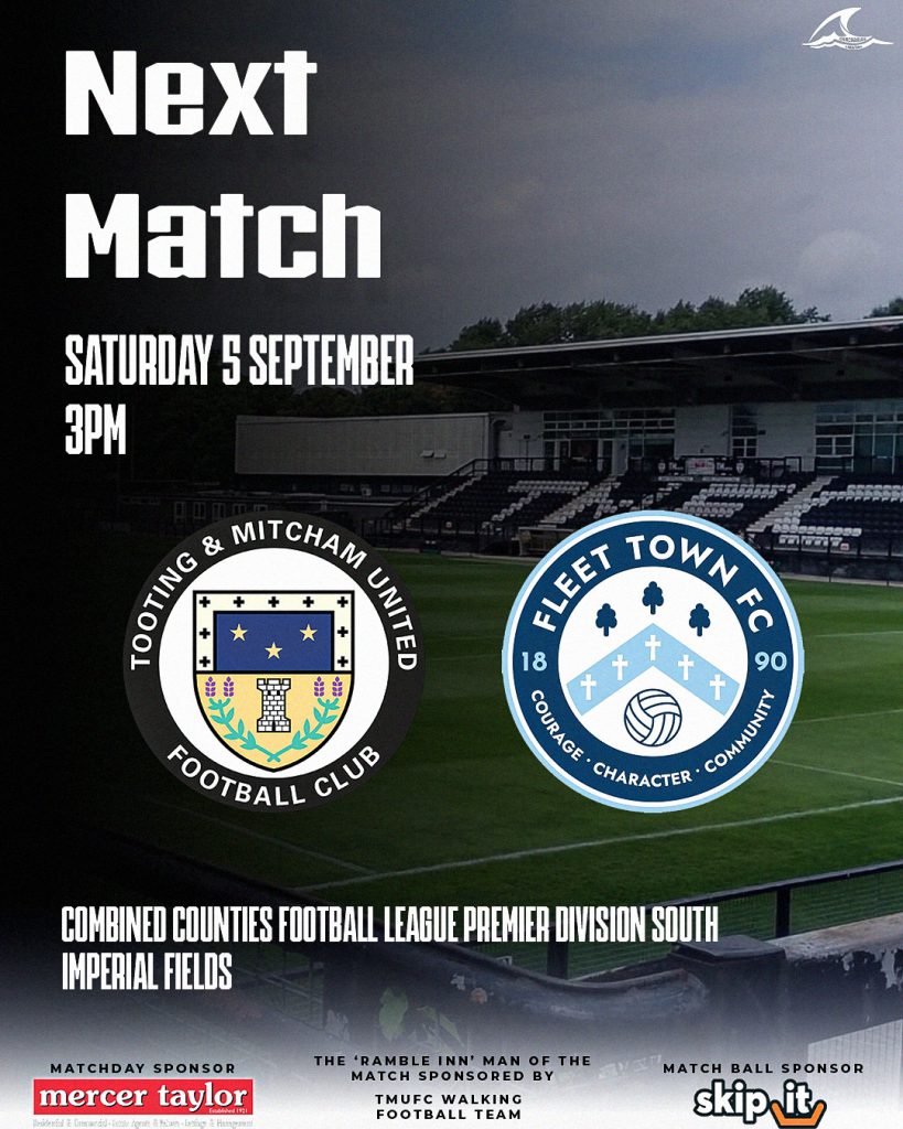 05.09.2026 - Fleet Town (H) - Next Match